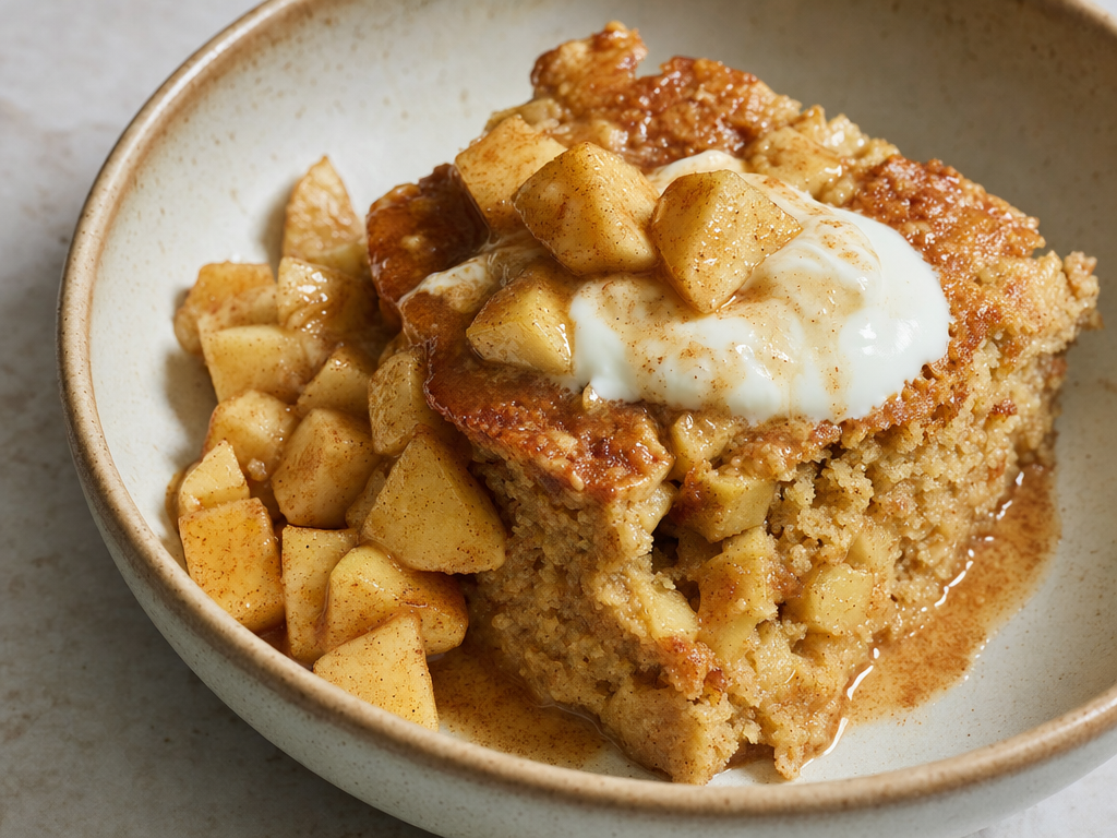 Bowl cake pomme-cannelle