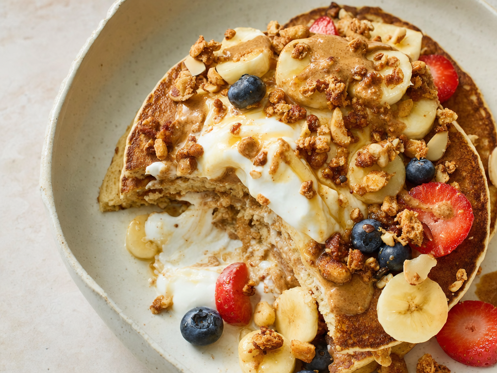 Brunch Pancakes maison healthy