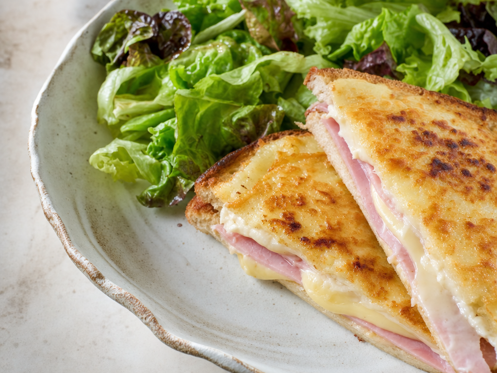 Croques légers jambon fromage