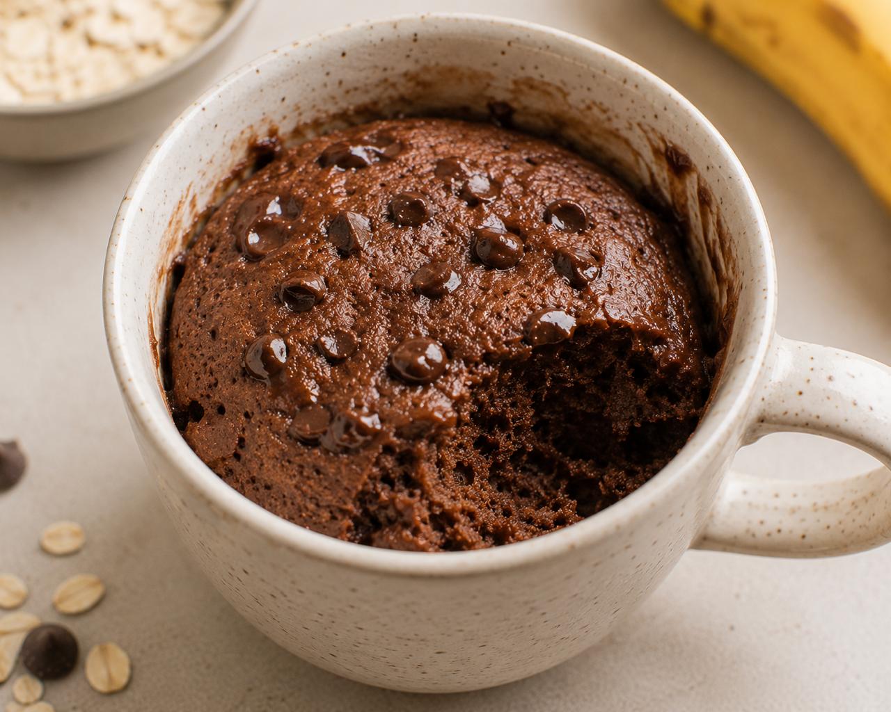 Mug cake protéiné (micro-ondes)