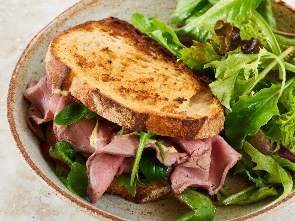 Sandwich rustique roastbeef & moutarde