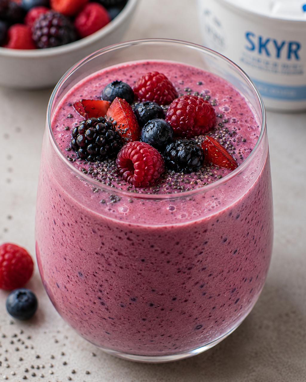 Shaker Fruits Rouges & Skyr (sans whey)
