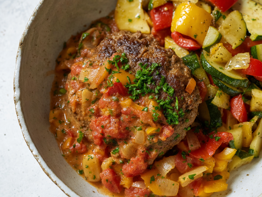 Steak haché à la provençale