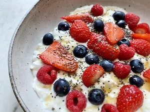 Fruits rouges au skyr