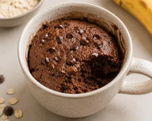 Mug cake protéiné (micro-ondes)