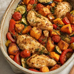 One Pot - Poulet, légumes grillés & patates douces