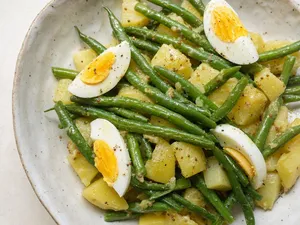 Salade haricots verts, pommes de terre & oeufs