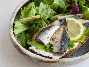 Sandwich sardines & fromage frais