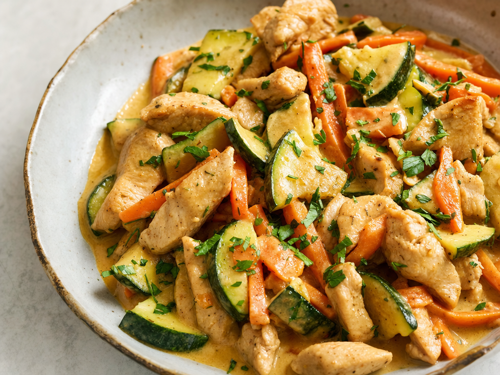 Wok de dinde courgette & carotte